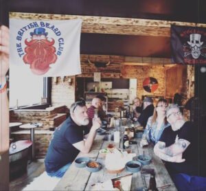 Stockport Beards Meet - April 2019 - Someone's just walked in the door at Vinabod