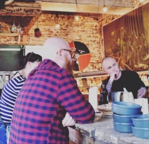 Stockport Beards Meet - April 2019 - Three at the table